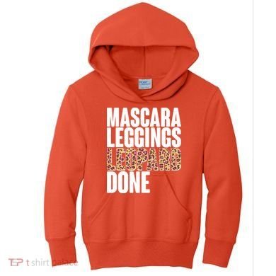 Mascara Leggings Leopard Done  Kids Hoodie