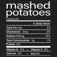 Mashed Potato Nutritional Facts Funny Thanksgiving Beanie thumb 2