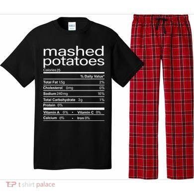 Mashed Potato Nutritional Facts Funny Thanksgiving Pajama Set