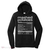 Mashed Potato Nutritional Facts Funny Thanksgiving Women's Hoodie thumb 0