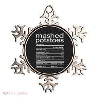 Mashed Potato Nutritional Facts Funny Thanksgiving Ornament thumb 0