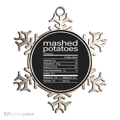 Mashed Potato Nutritional Facts Funny Thanksgiving Ornament