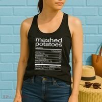 Mashed Potato Nutritional Facts Funny Thanksgiving Women's Tank Top thumb 2