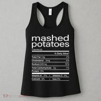 Mashed Potato Nutritional Facts Funny Thanksgiving Women's Tank Top thumb 3