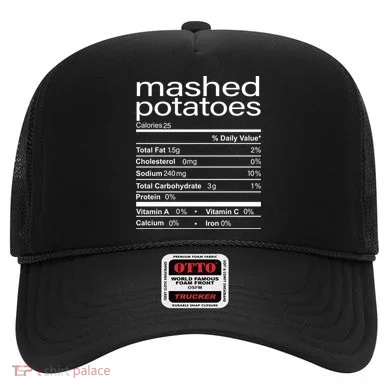 Mashed Potato Nutritional Facts Funny Thanksgiving Hat