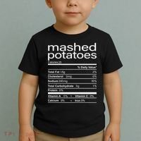 Mashed Potato Nutritional Facts Funny Thanksgiving Toddler T-Shirt thumb 2