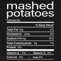 Mashed Potato Nutritional Facts Funny Thanksgiving Toddler T-Shirt thumb 4