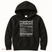 Mashed Potato Nutritional Facts Funny Thanksgiving Kids Hoodie thumb 0