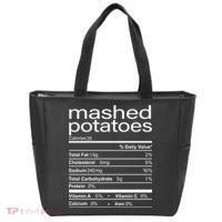Mashed Potato Nutritional Facts Funny Thanksgiving Tote Bag thumb 0