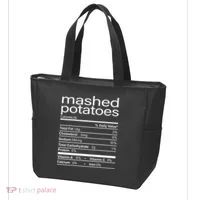Mashed Potato Nutritional Facts Funny Thanksgiving Tote Bag thumb 3