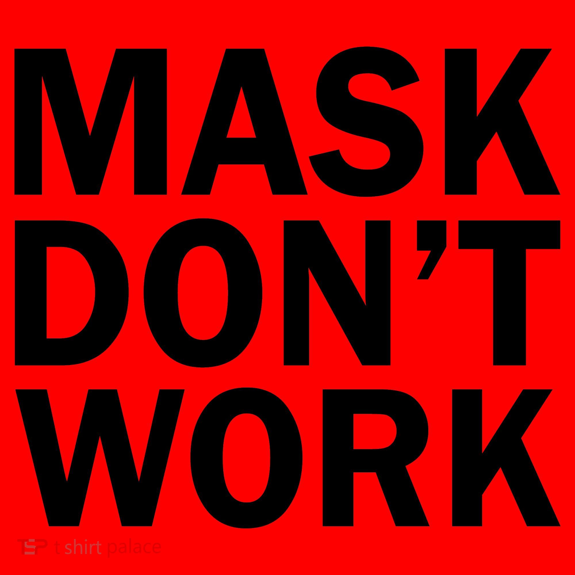 Mask Don't Work Santa Hat