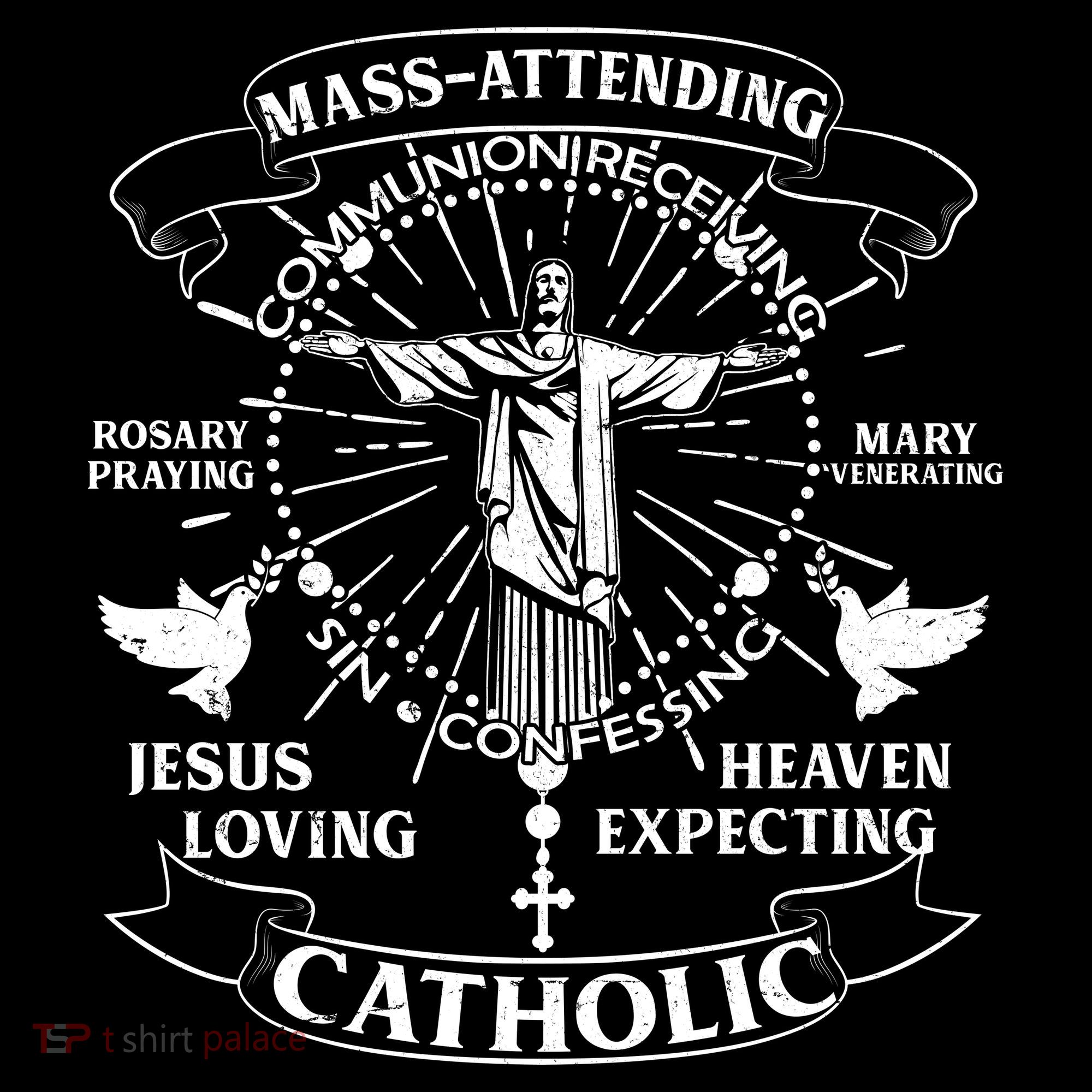 Mass Attending Catholic  Backpack