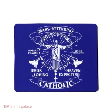 Mass Attending Catholic  Mousepad