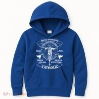 Mass Attending Catholic  Kids Hoodie thumb 0