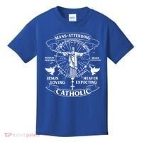 Mass Attending Catholic  Kids T-Shirt thumb 0