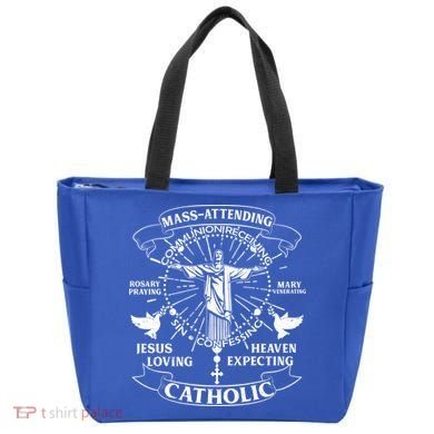 Mass Attending Catholic  Tote Bag