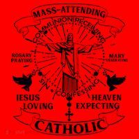 Mass Attending Catholic  Santa Hat thumb 1