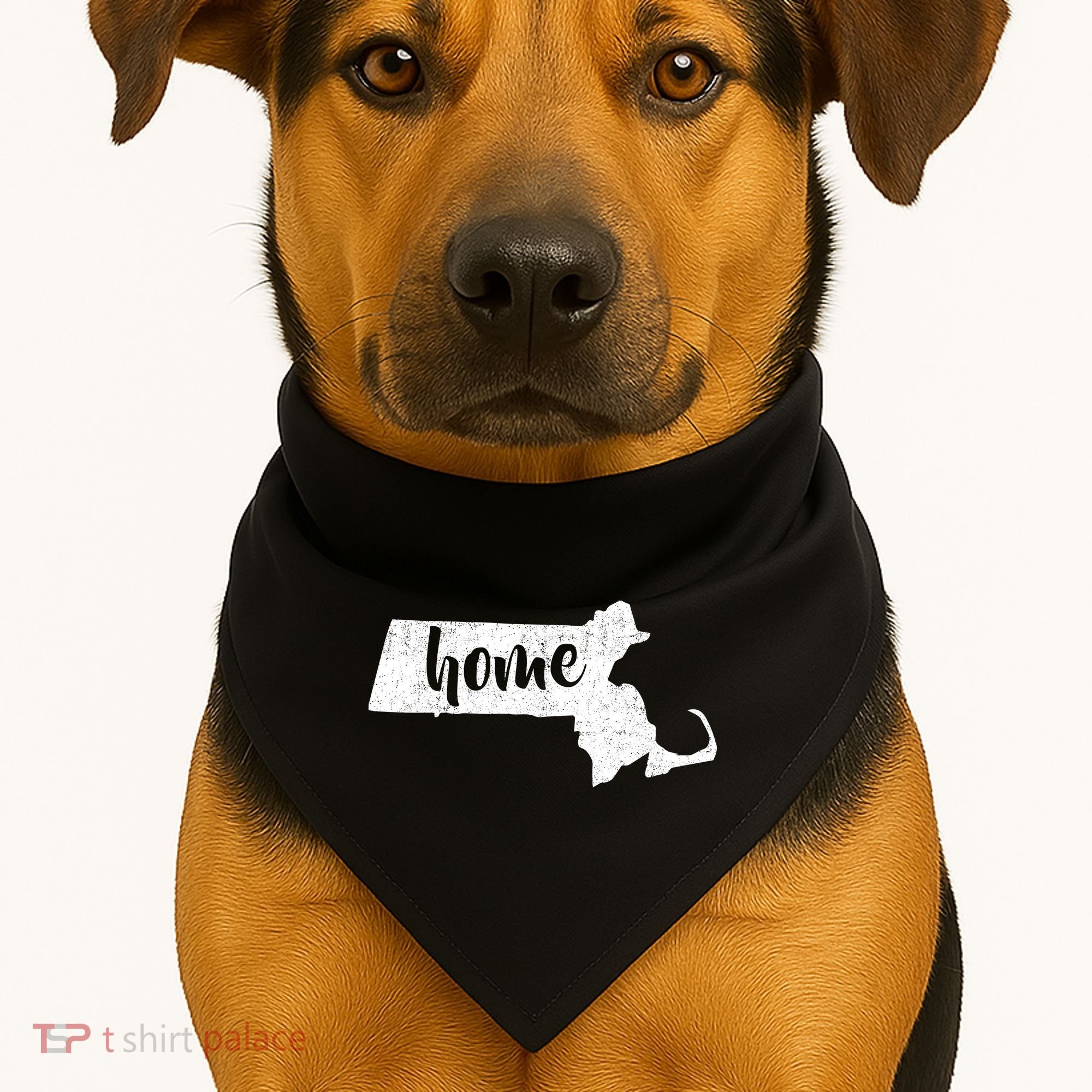 Massachusetts Home State USA-Made Doggie Bandana