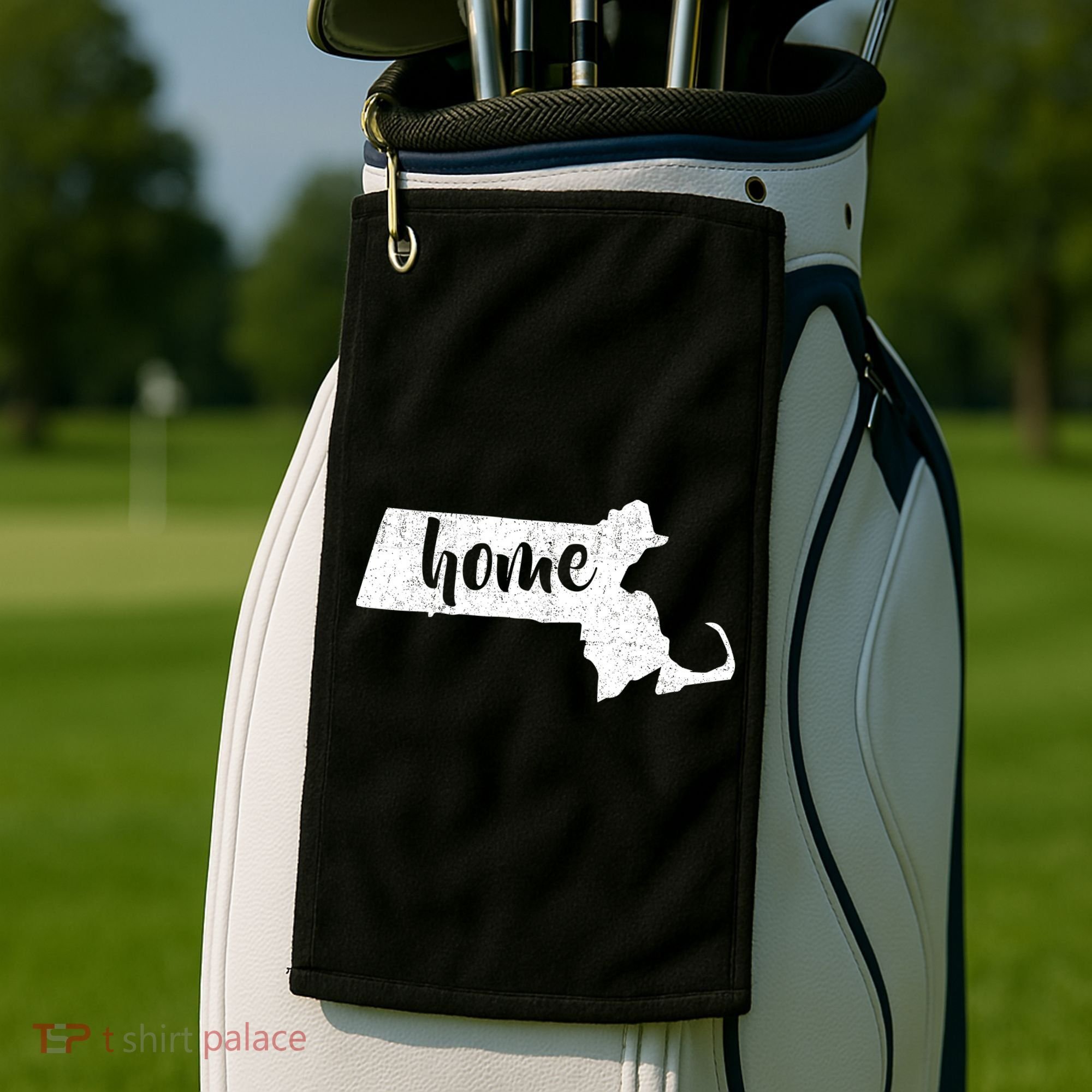 Massachusetts Home State Golf Towel