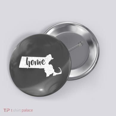 Massachusetts Home State Button
