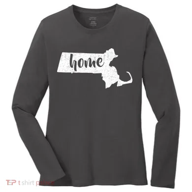Massachusetts Home State Women's Long Sleeve Shirt