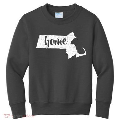 Massachusetts Home State Kids Sweatshirt