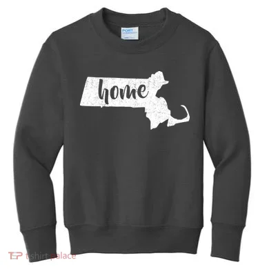 Massachusetts Home State Kids Sweatshirt