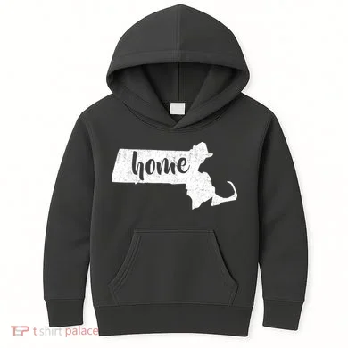 Massachusetts Home State Kids Hoodie