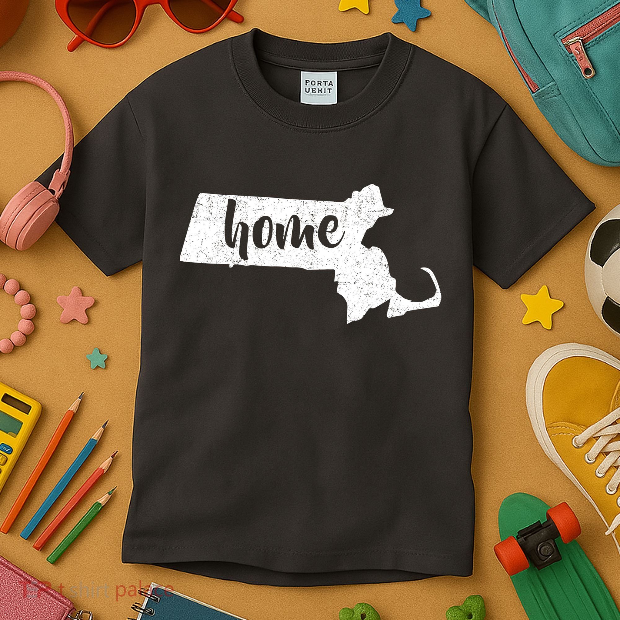 Massachusetts Home State Kids T-Shirt