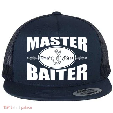 Master Baiter World Class Flat Bill Trucker Hat