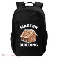 Master Builder Gingerbread House Funny Christmas Backpack thumb 0