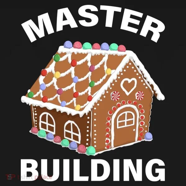 Master Builder Gingerbread House Funny Christmas Bucket Hat