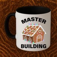Master Builder Gingerbread House Funny Christmas Coffee Mug thumb 2