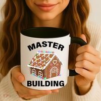 Master Builder Gingerbread House Funny Christmas Coffee Mug thumb 3