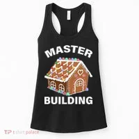 Master Builder Gingerbread House Funny Christmas Women's Tank Top thumb 0