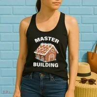 Master Builder Gingerbread House Funny Christmas Women's Tank Top thumb 2