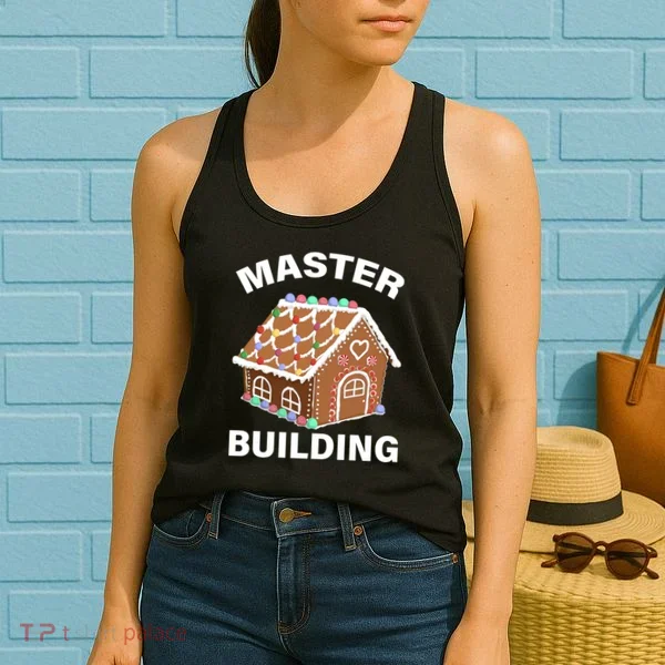 Master Builder Gingerbread House Funny Christmas Women's Tank Top