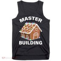 Master Builder Gingerbread House Funny Christmas Tank Top thumb 0