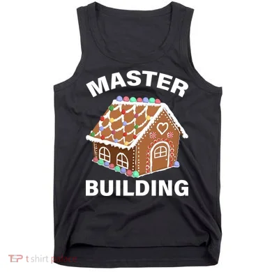 Master Builder Gingerbread House Funny Christmas Tank Top