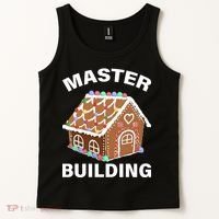 Master Builder Gingerbread House Funny Christmas Tank Top thumb 2