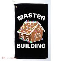 Master Builder Gingerbread House Funny Christmas Golf Towel thumb 0