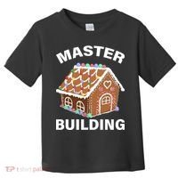 Master Builder Gingerbread House Funny Christmas Toddler T-Shirt thumb 0