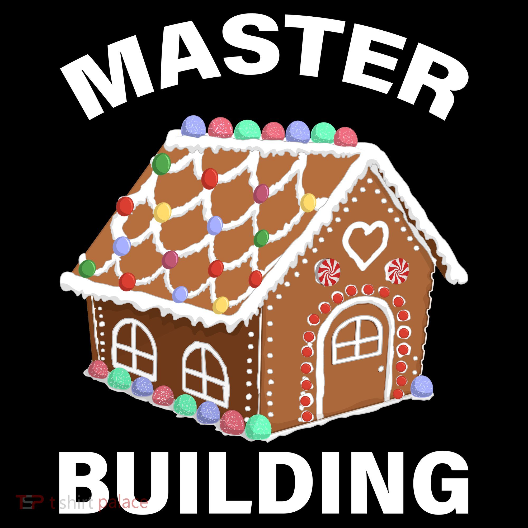 Master Builder Gingerbread House Funny Christmas Kids Long Sleeve Shirt