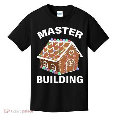 Master Builder Gingerbread House Funny Christmas Kids T-Shirt