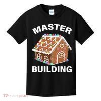 Master Builder Gingerbread House Funny Christmas Kids T-Shirt thumb 0