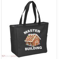 Master Builder Gingerbread House Funny Christmas Tote Bag thumb 2