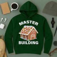 Master Builder Gingerbread House Funny Christmas Hoodie thumb 3