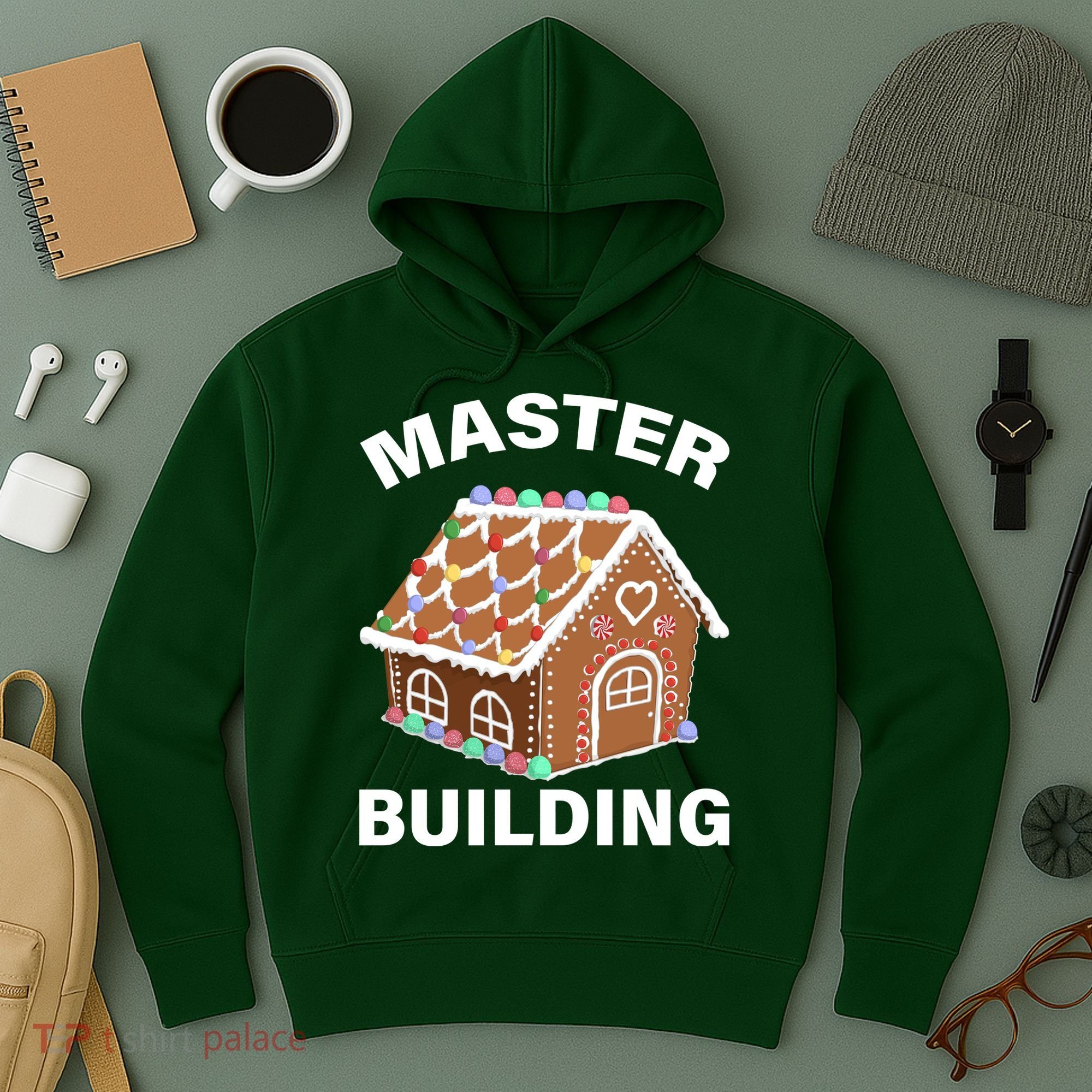 Master Builder Gingerbread House Funny Christmas Hoodie