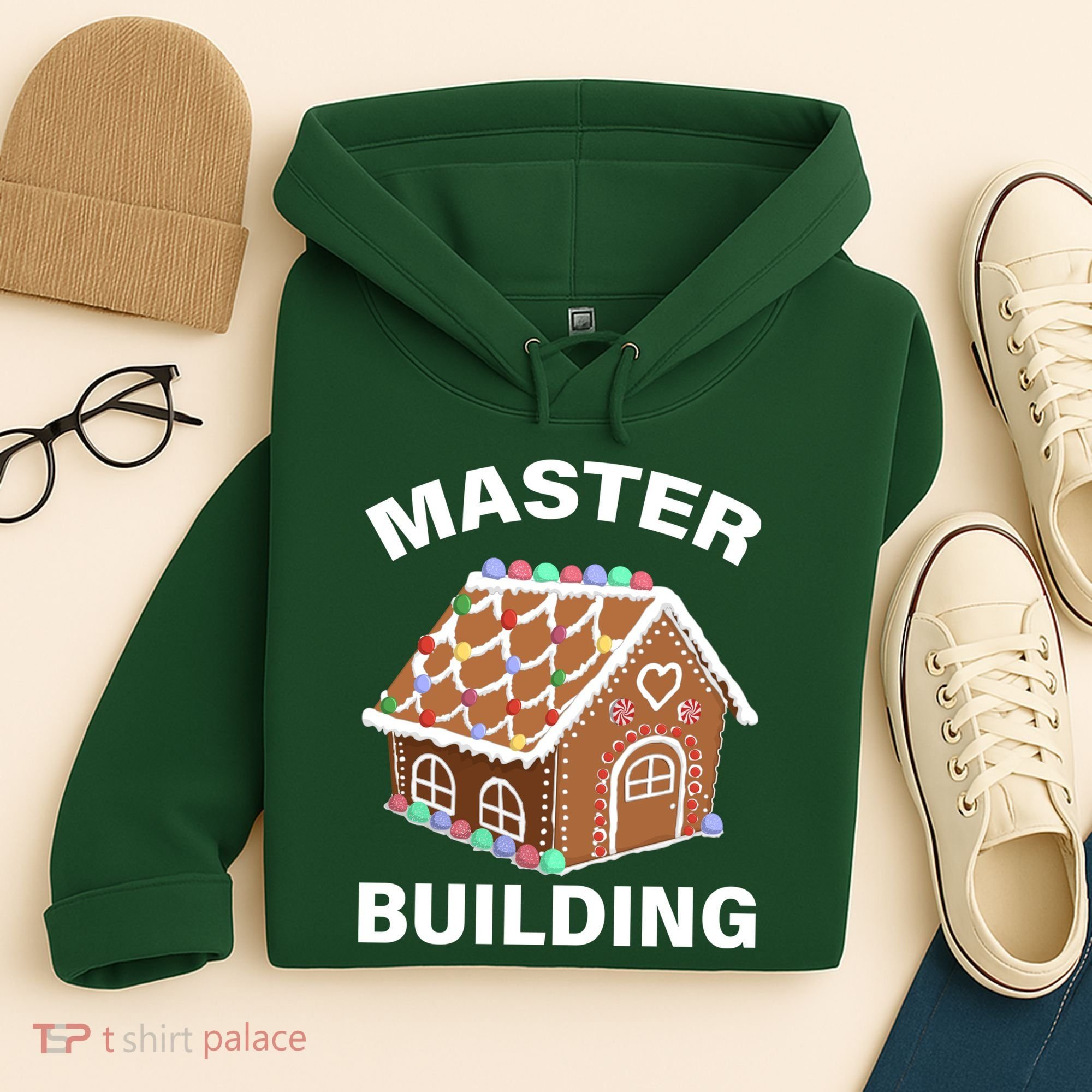 Master Builder Gingerbread House Funny Christmas Hoodie