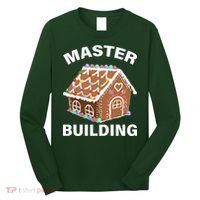 Master Builder Gingerbread House Funny Christmas Long Sleeve Shirt thumb 0